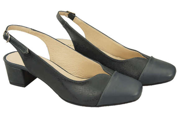 Dámská obuv Sandály z přírodní kůže 165 Graphite ElitaBut