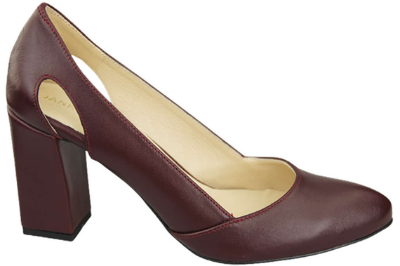 Dámská obuv Maroon Natural Leather pumps 184 ElitaBut