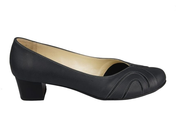 Dámská obuv Dámské lodičky z přírodní kůže Graphite 786 ElitaBut