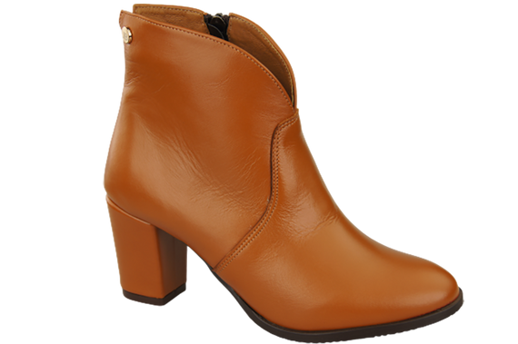 Obuv Dámské zimní kožené boty Červená 152 Z ElitaBut