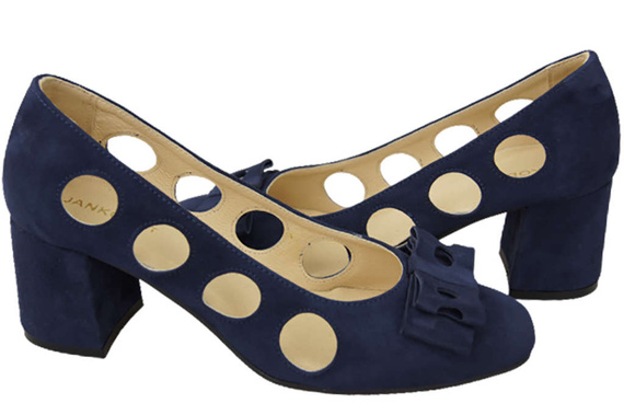 Dámská obuv Navy blue Přírodní semišová kůže 182 ElitaBut