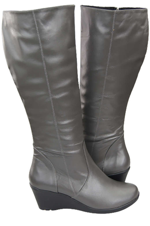 Obuv Dámské kotníkové boty Přírodní kůže Graphite 177 ElitaBut