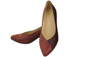 Výjimečné dámské boty Maroon Natural Leather Feel the Luxury on Your Feet 191 ElitaBut
