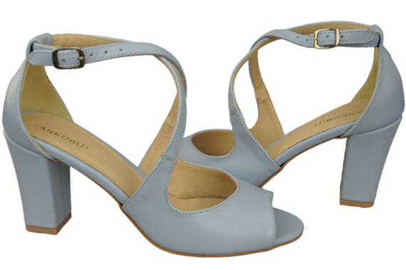 Dámská obuv Sandály Light Blue Natural Leather 186 ElitaBut