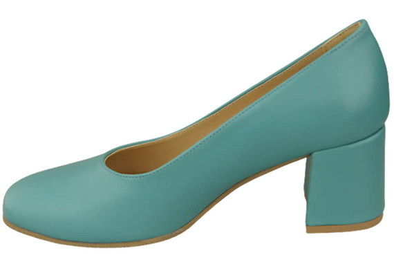 Dámská obuv Přírodní kožené lodičky 171 Turquoise ElitaBut