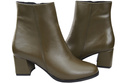 Dámské boty Olive leather for winter 214 Z ElitaBut