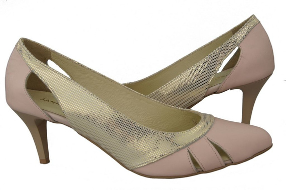 Dámská obuv Pink-Gold Natural Leather 995 ElitaBut