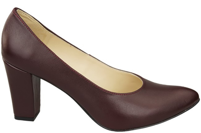 Dámská obuv Maroon Natural Leather pumps 170 ElitaBut