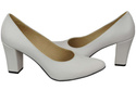 Dámská obuv White Natural Leather pumps 170 ElitaBut