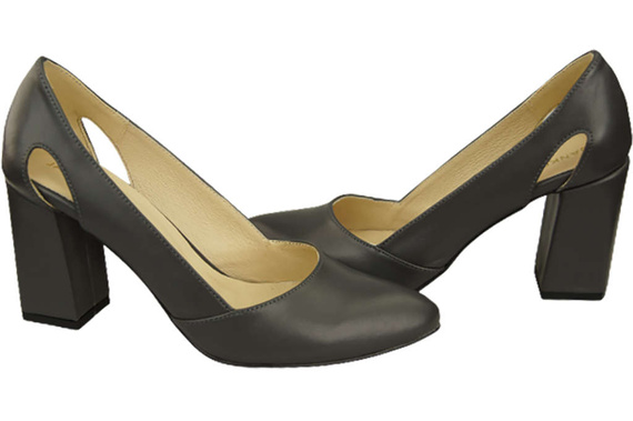 Dámská obuv Graphite pumps Natural leather 184 ElitaBut