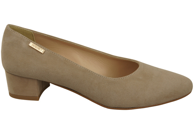 Pohodlná dámská obuv Cappuccino Dark in Natural Suede Leather 220 Od ElitaBut