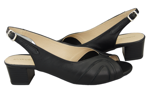 Dámská obuv Přírodní kůže Sandály Black 991 ElitaBut