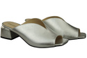 Dámská obuv Silver Heeled Flip Flops Natural Leather 210 ElitaBut