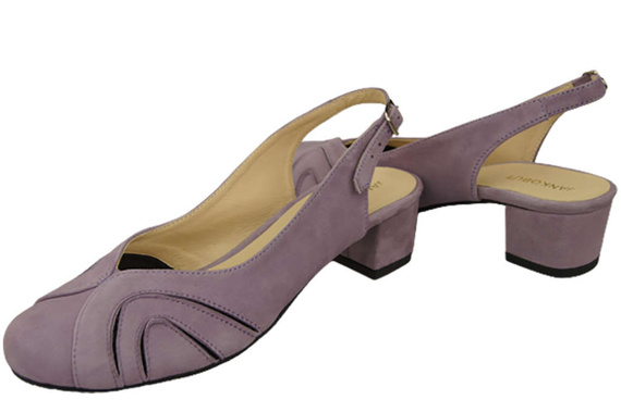 Dámská obuv Přírodní kůže Semišové sandály Lila 842 Z ElitaBut