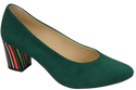 Dámská obuv Malachite Natural Suede Leather Decorative Heel 158 With ElitaBut