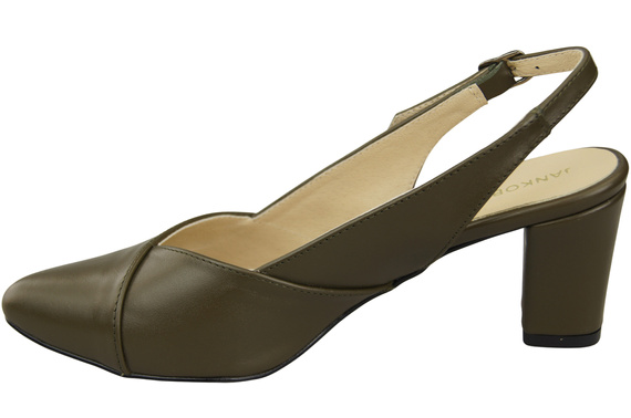 Dámská obuv Olive Stiletto Sandály Natural Leather 217 ElitaBut