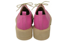 Obuv Dámské šněrovací boty Fuchsia Leather Natural 180 ElitaBut