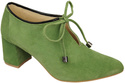 Dámská obuv Pistachio Half Boots Natural Velour Leather 183 ElitaBut