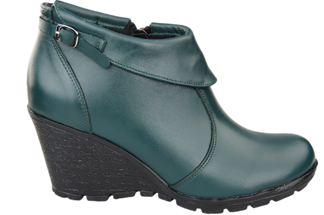 Obuv Dámské kotníkové boty z přírodní kůže Malachite 739 ElitaBut