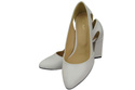 Dámská obuv White Natural Leather pumps 184 ElitaBut