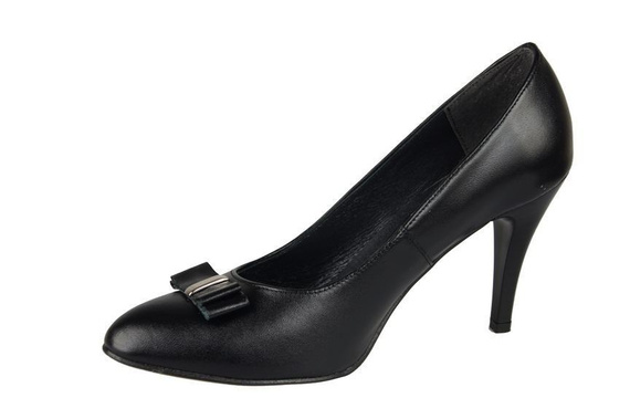 Dámská obuv Přírodní kožené lodičky Black 788 ElitaBut