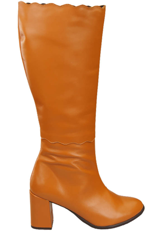 Dámské kozačky Červená Klasická přírodní kůže 176 ElitaBut