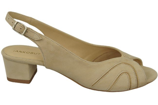 Dámská obuv Sandály ze semišové kůže Béžová 991 ElitaBut