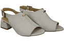Dámská obuv Sandály White gold buckle Přírodní kůže 198 ElitaBut