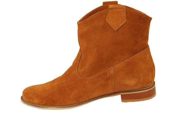 Obuv Dámské červené boty Jaro / Podzim přírodní kůže velur 132 L ElitaBut