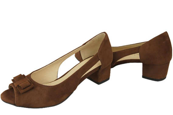 Dámská obuv Sandály Hnědá semišová přírodní kůže 145 Z ElitaBut