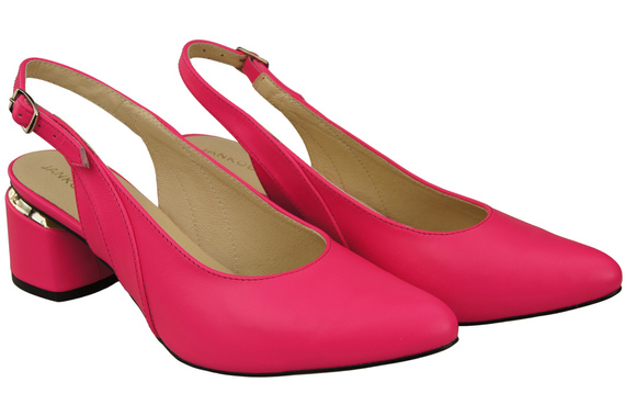 Dámská obuv Sandály Neon Pink Natural Leather 196 ElitaBut