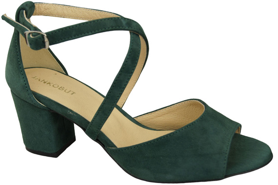 Dámská obuv Sandály Zelená semišová kůže 111 ElitaBut