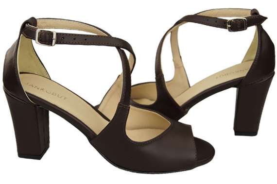 Dámská obuv Chocolate Sandals Natural Leather 186 ElitaBut