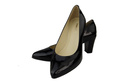 Dámská obuv Dámské kožené lodičky Black Lacquer 974 ElitaBut