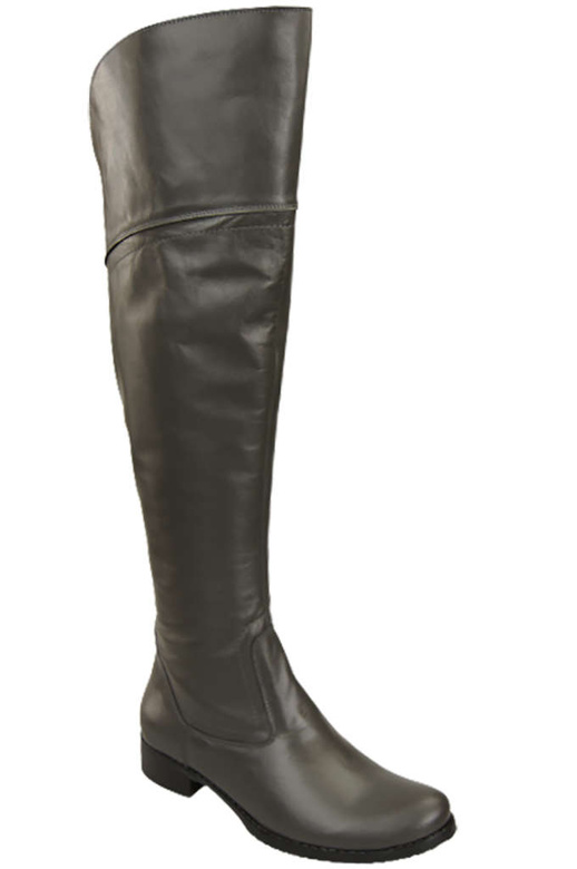 Dámská obuv Dámské kozačky Graphite Musketeers High over the knee natural leather 638 ElitaBut