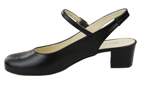 Dámské sandály z černé přírodní kůže 108 ElitaBut