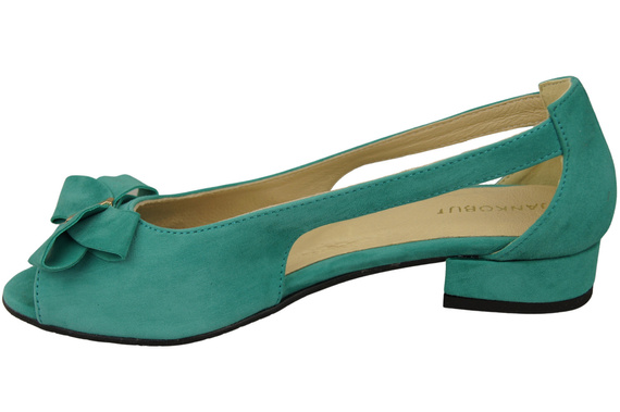 Obuv Dámské sandály Tyrkysová přírodní semišová kůže 994 Z Kombinace stylu a pohodlí ElitaBut