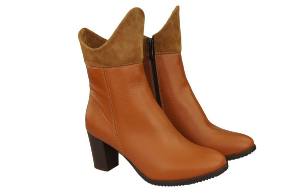 Obuv Dámské zimní boty z přírodní kůže 137 ElitaBut