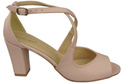 Dámská obuv Sandály Powder Pink Natural Leather 186 ElitaBut