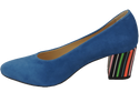 Dámská obuv Blue Suede Natural Leather Decorative Heel 158 With ElitaBut