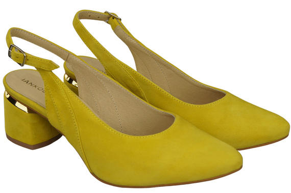 Dámské sandály z přírodní semišové kůže Lemon Elegance and Comfort 196 From ElitaBut