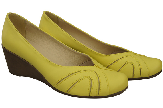 Lemon Kožené dámské lodičky na kotvách 828 ElitaBut