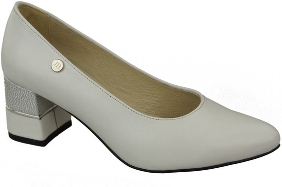 Dámská obuv White Natural Leather pumps 142 ElitaBut