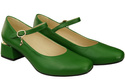 Dámská obuv Dámské lodičky s páskem Zelená přírodní kůže 202 ElitaBut