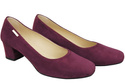 Pohodlná dámská obuv Maroon Natural Leather Suede 172 od ElitaBut