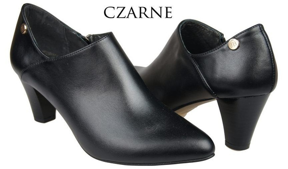 Obuv Dámské boty z přírodní kůže Černá 864 ElitaBut